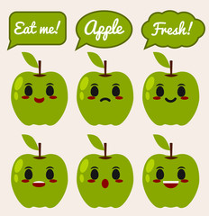Green Apple character