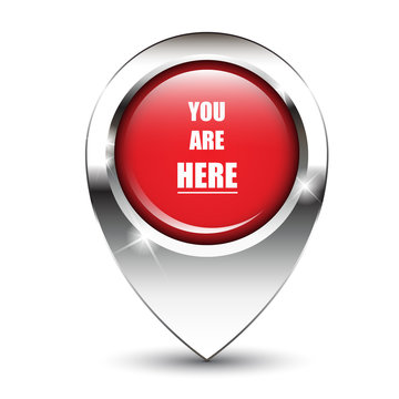 You are Here pin