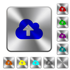 Steel cloud upload buttons