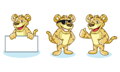 Jaguar Mascot Vector happy