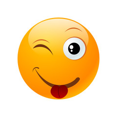 yellow round emoticon