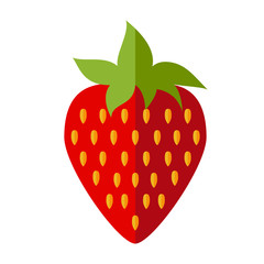 red flat strawberry