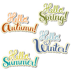 Set of positive lettering seasons
