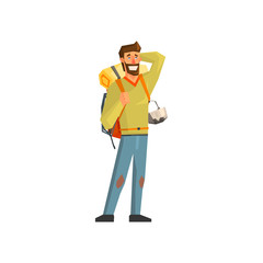 Male Bacpacker Tourist