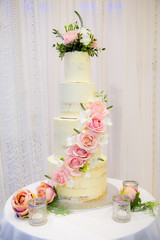 rustic wedding cake