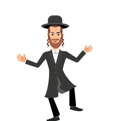 orthodox jew,hassid,rabbi,with Payot and Kippah