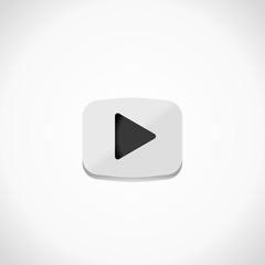 play button symbol. icon isolated media ui round button