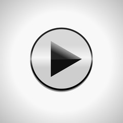 play button symbol. icon isolated media ui round button