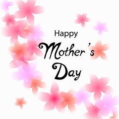 Happy Mother's Day vector illustration. Greeting card