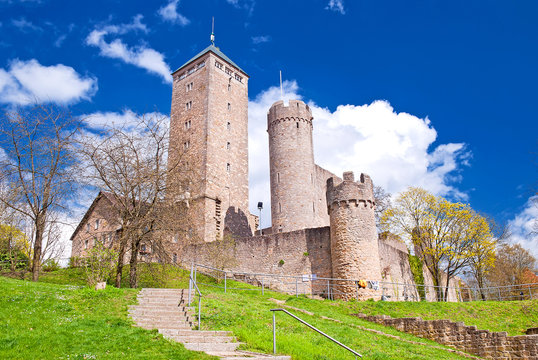Die Starkenburg bei Heppenheim an der Bergstra&szlig;e im Odenwald, Hessen
