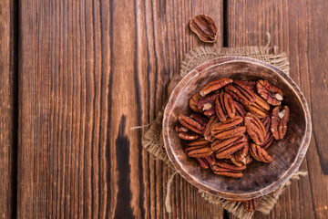 Heap of Pecan Nuts (selective focus)