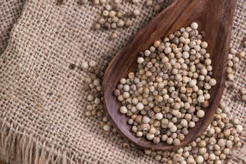 Some white Peppercorns