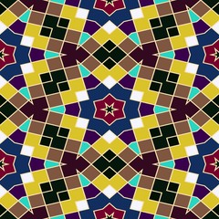 Abstract seamless geometric patterns. Kaleidoscope seamless