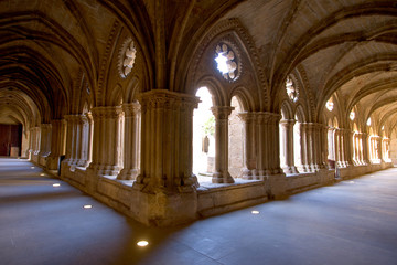 Fototapeta premium Rueda Cistercian monastery, XIII century, Zaragoza, Aragon, Spain