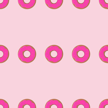 Seamless pattern background donut with okfpem.