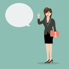 Business woman talking