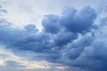 Clouds on sky