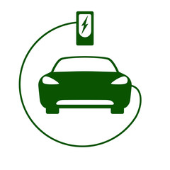 Electric car icon Vector Illustration