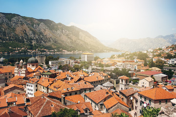 View from Mountain on Kotor Bay