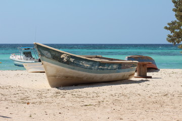 Fototapeta na wymiar Boot in Cabo Rojo