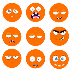 Set of icons of emotions.