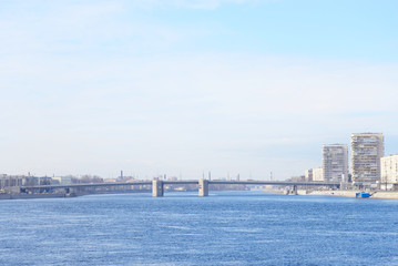 Fototapeta na wymiar Volodarsky Bridge in St.Petersburg.