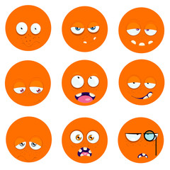 Set of icons of emotions.