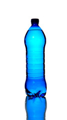 Bottle of water isolated on a white background