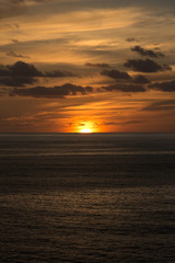 sunset in atlantic ocean