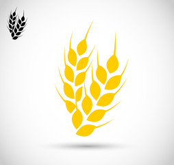 Wheat icon set vector