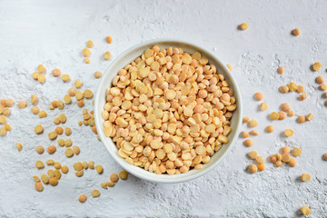 Split peas in a bowl