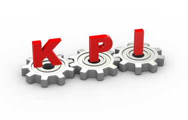 3d gears kpi concept