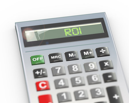 3d Calculator Word Text Roi - Return On Investment