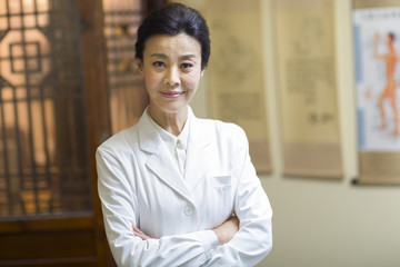 Portrait of female Chinese doctor
