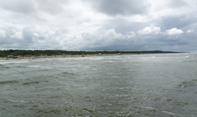 raging sea