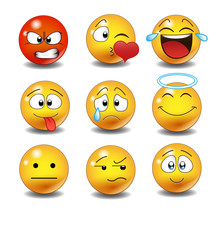 Set of Emoticons. 