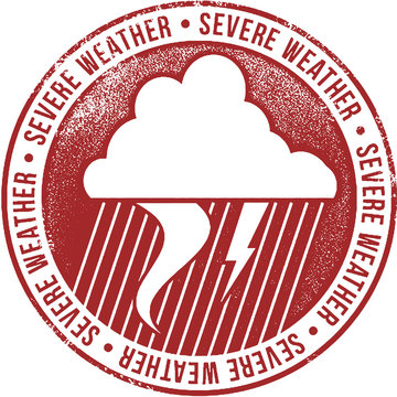 Severe Weather Warning Stamp