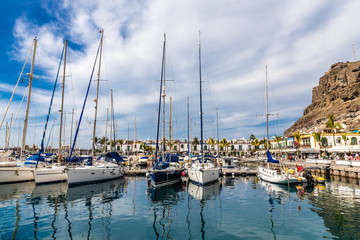 Fototapeta na wymiar Port In Puerto de Mogan, Gran Canaria, Spain
