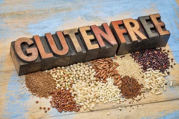 Foto op Canvas gluten free grains and typography © MarekPhotoDesign.com