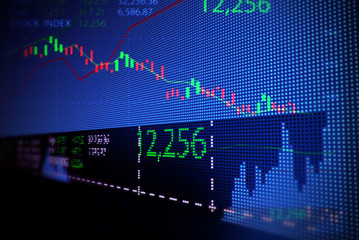 stock market chart  illustration background