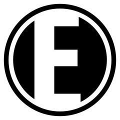 E Monogram Letter Logo