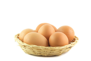 Cestino di uova fresche