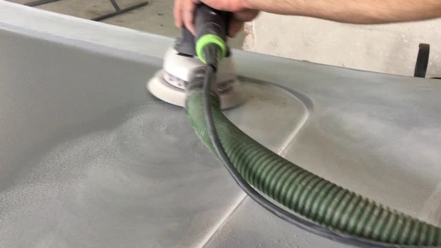 Grinding detail of car