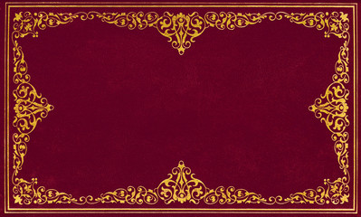 Red leather cover