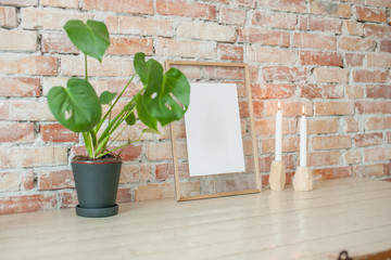 Picture frame on wall