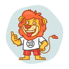 Lion Smiling and Showing Thumbs Up
