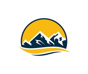 Obraz premium Mountain logo