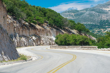 Beautiful Summer Mountain Road
