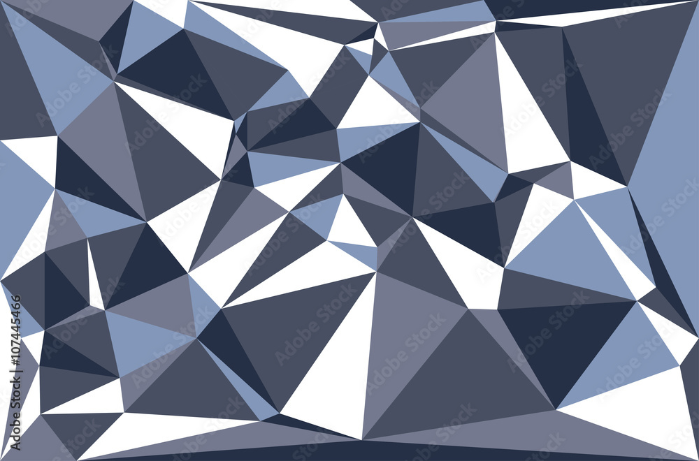 Poster triangle polygonal abstract design