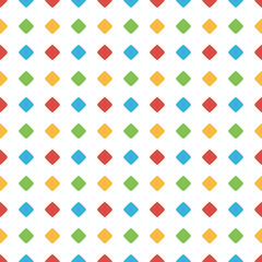 Colorful flat design diamonds seamless pattern background.